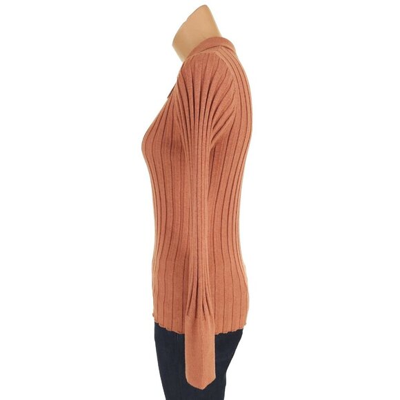 Nicholas Ivanna Sweater Size S Womens Desert Brown $245 - Picture 7 of 13